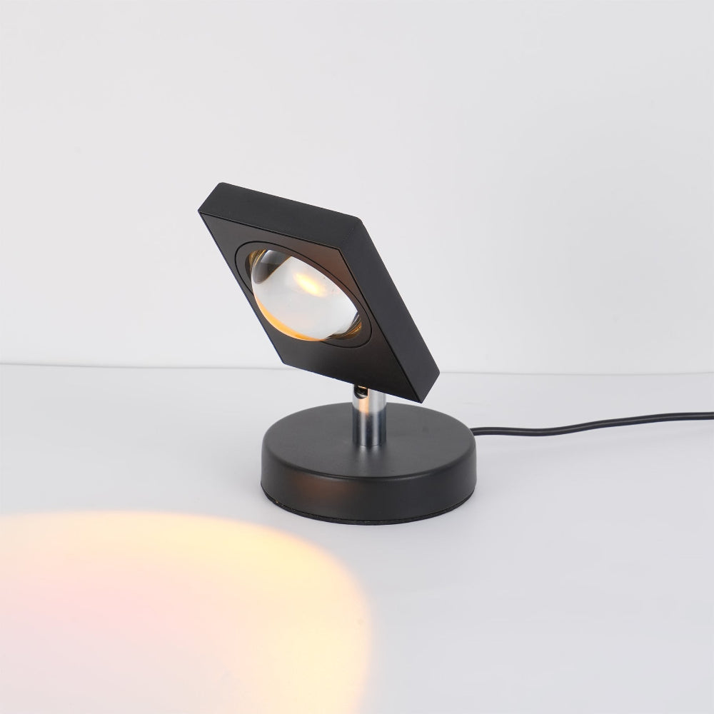 Minimalistisk LED Bordlampe med Cirkulær Halo-Projektion Bordlampe Tech Butik