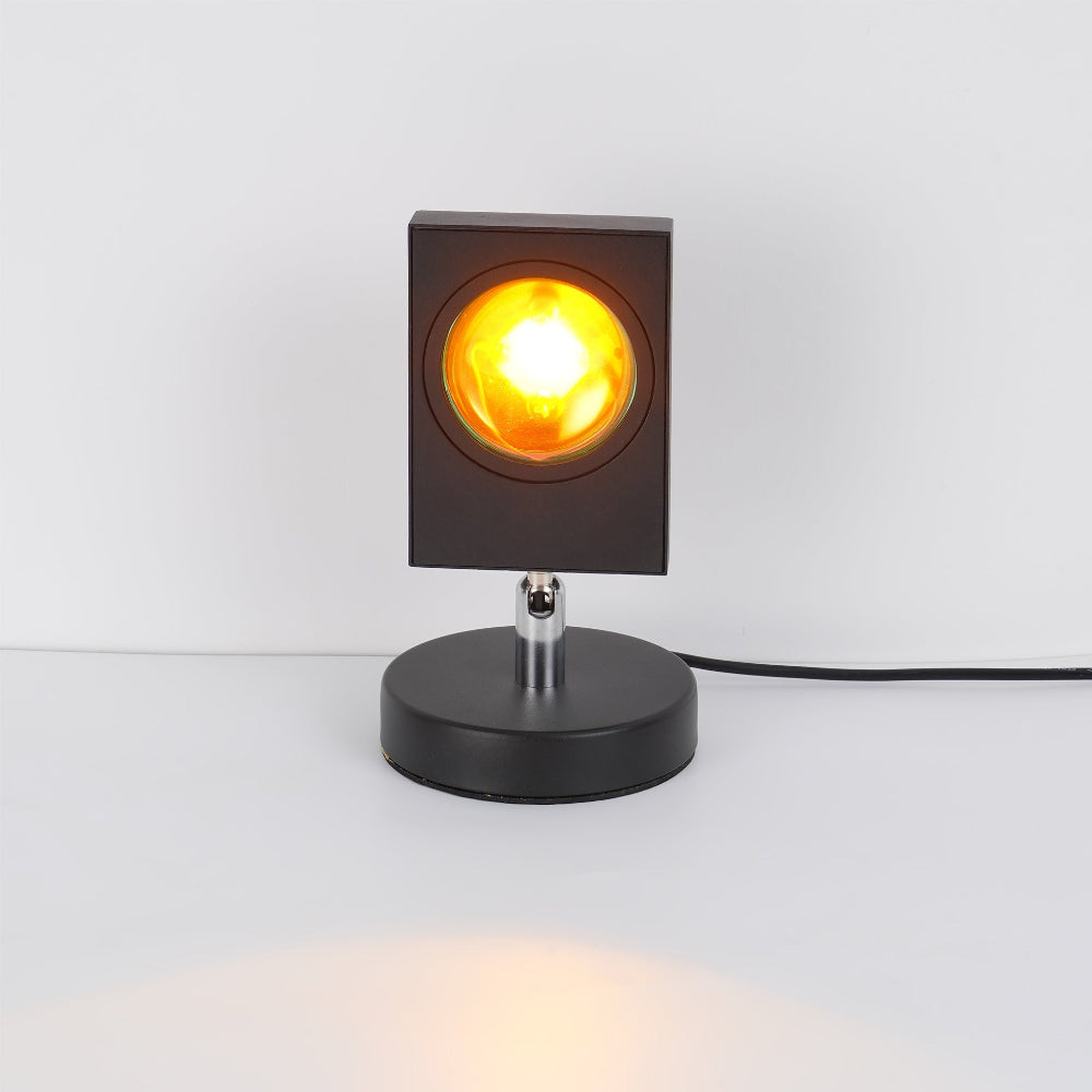 Minimalistisk LED Bordlampe med Cirkulær Halo-Projektion Bordlampe Tech Butik