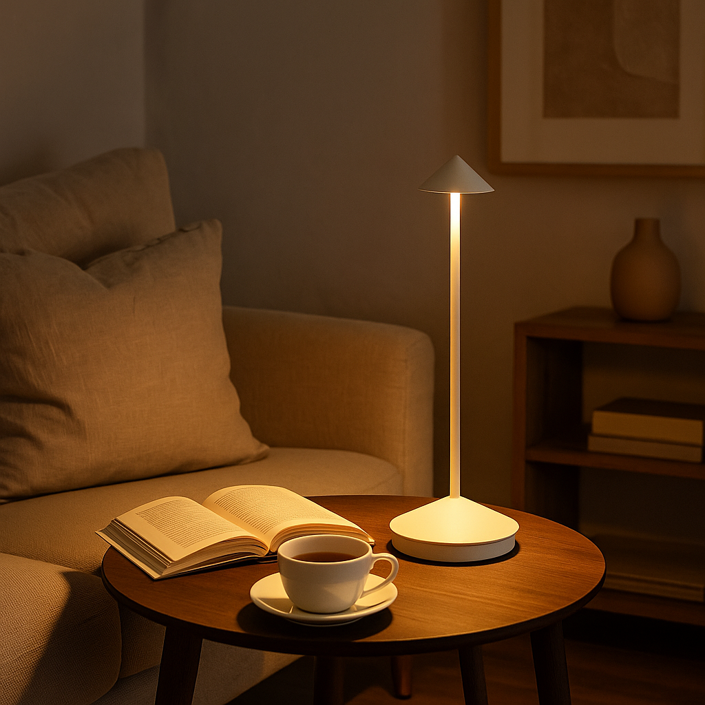 Minimalistisk Trådløs Bordlampe Uden Ledning - Vandtæt Belysning Belysning Tech Butik