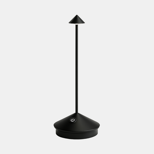 Minimalistisk Trådløs Bordlampe Uden Ledning - Vandtæt Belysning Belysning Tech Butik Sort