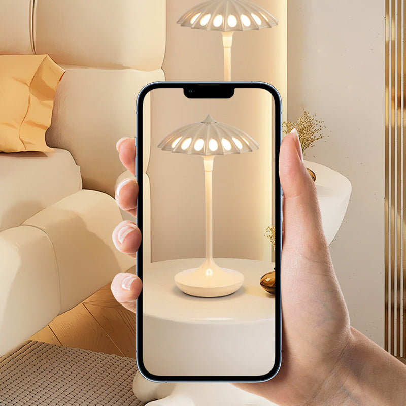 Moderne Akryl Bordlampe med Paraplyformet Skærm Bordlamper Tech Butik