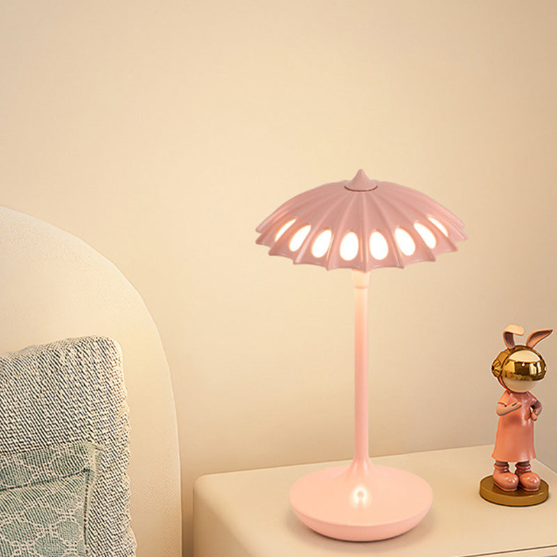 Moderne Akryl Bordlampe med Paraplyformet Skærm Bordlamper Tech Butik Lyserød