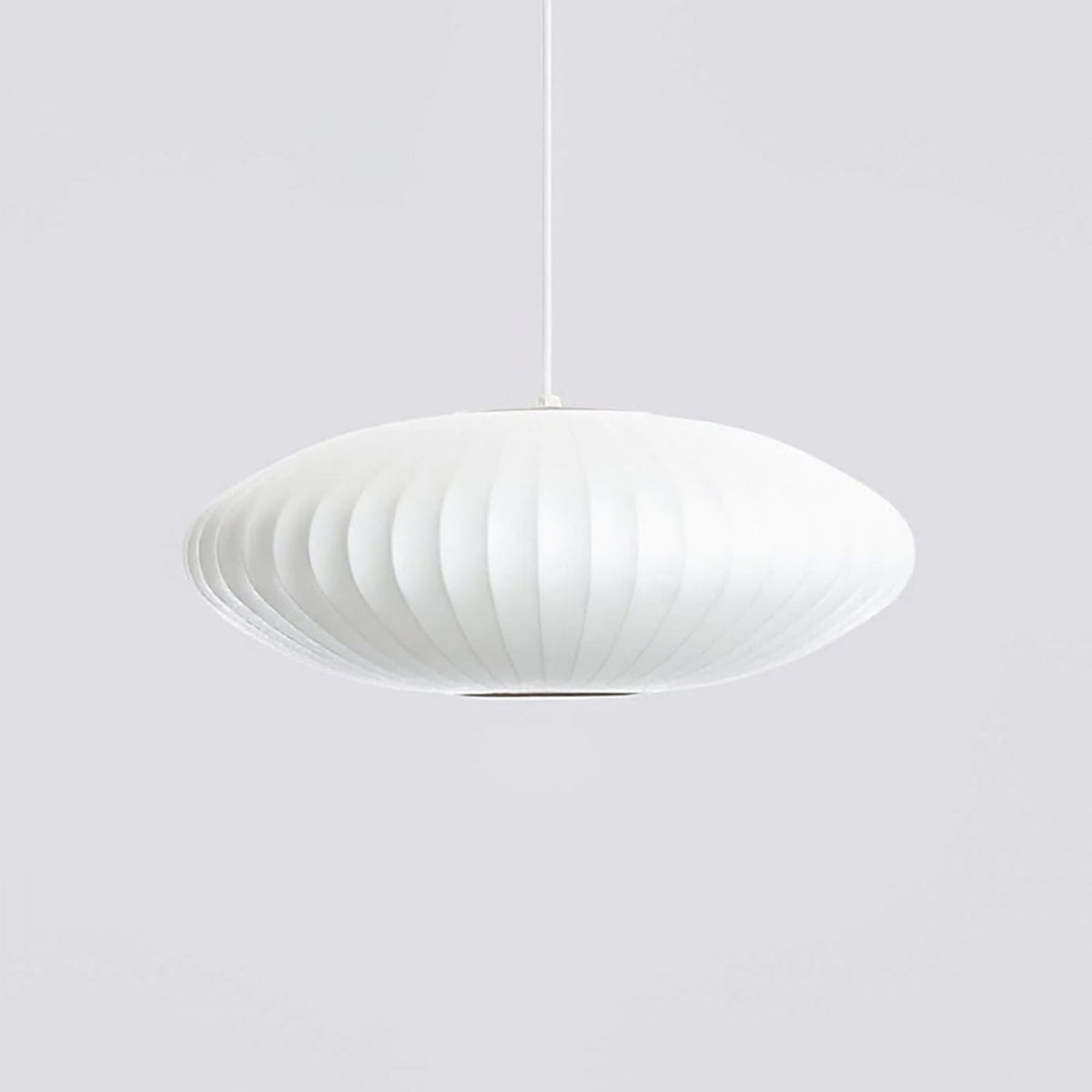 Moderne Bobleformet Loftlampe med Geometrisk Design Hængelampe Tech Butik Model A ∅ 70 cm x H 30 cm Hvid