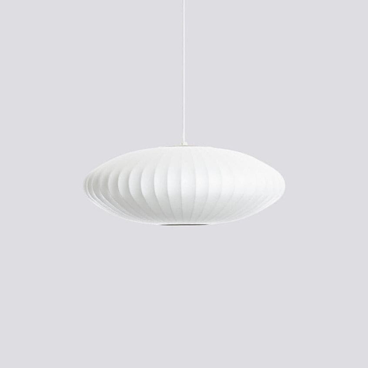 Nelson Bubble Pendellampe med Geometrisk Design – LED Kompatibel, Letvægts Indendørs Belysning i Hvid 26