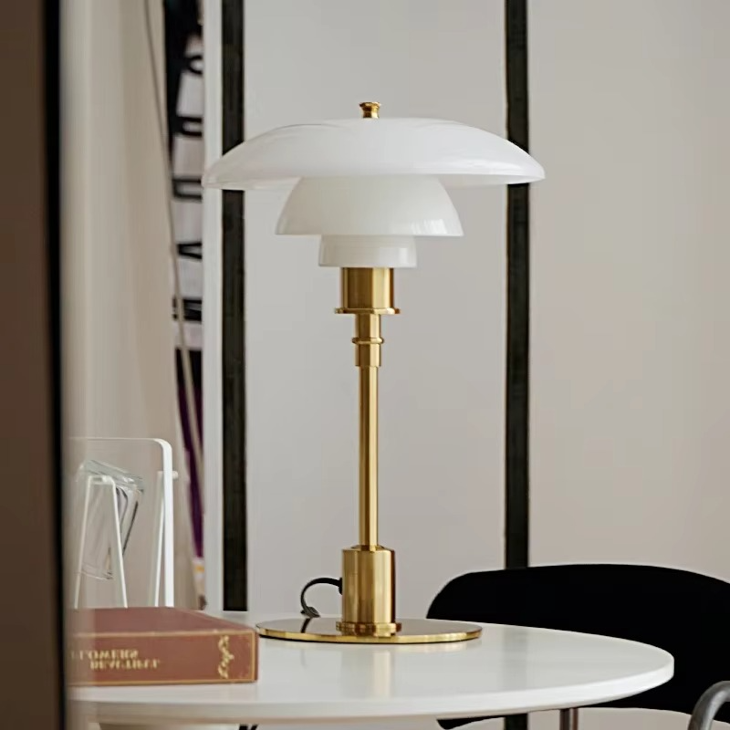 Moderne Bordlampe med Blødt Stemningslys Bordlampe Tech Butik Hvid Guld