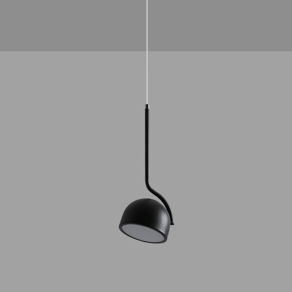 Moderne Hængende LED-lampe til Sengekomfort Hængelamper Tech Butik Sort Varmt lys