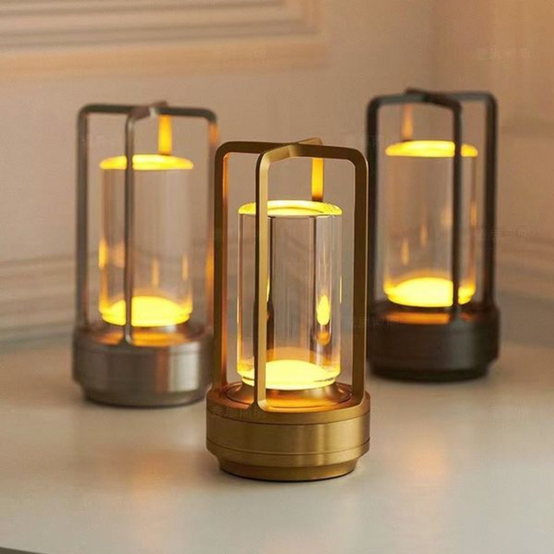 Moderne Krystalbordlampe med Refrakteret LED-Glød Bordlampe Tech Butik