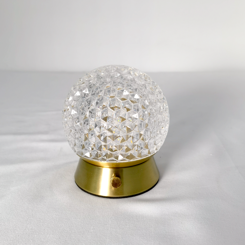 Moderne Krystalinspireret Trådløs LED Bordlampe Stemningsbelysning Tech Butik