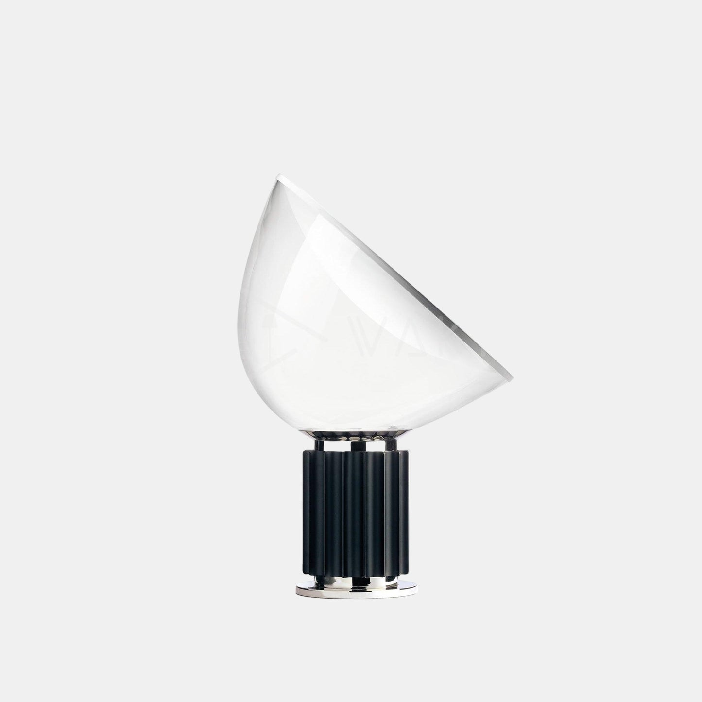 Moderne Kunstnerisk Bordlampe med Justerbar Glasdiffuser Bordlampe Tech Butik Sort Dia 37.3cm x H 48.5cm