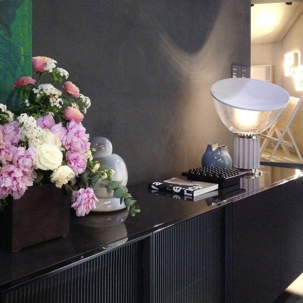 Moderne Kunstnerisk Bordlampe med Justerbar Glasdiffuser Bordlampe Tech Butik