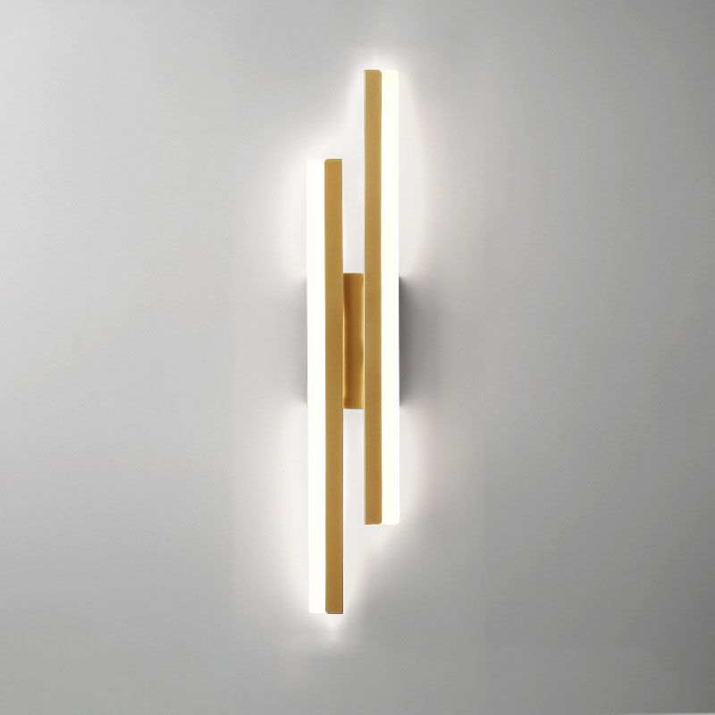 Moderne LED-væglampe til stuen eller soveværelset Væglampe Tech Butik Guld B +3 Farvetemperaturer skiftbar 48 CM