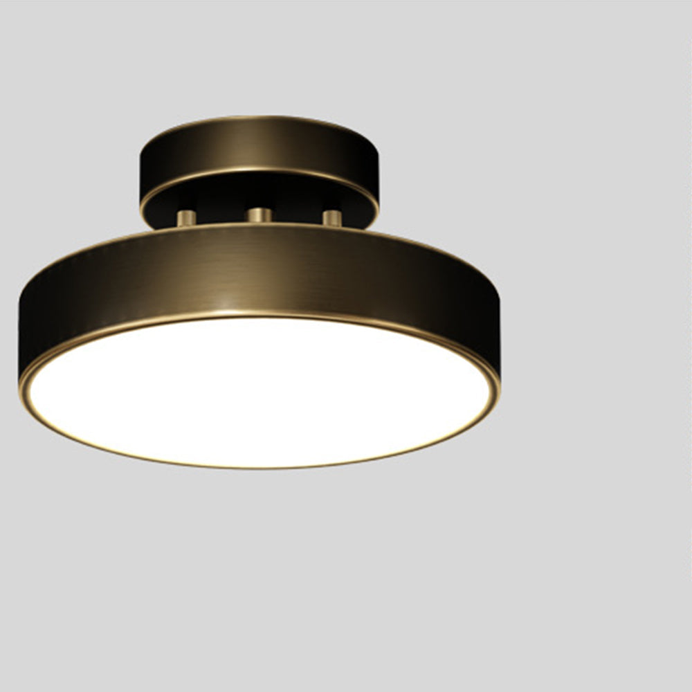 Moderne LED Loftlampe i Semi Flush Design Loftlamper Tech Butik Sort D20cm*H10cm