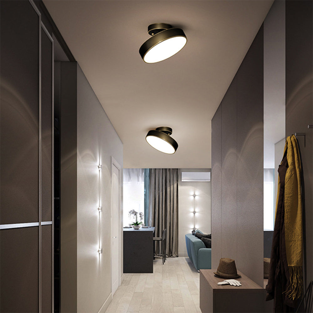 Moderne LED Loftlampe i Semi Flush Design Loftlamper Tech Butik