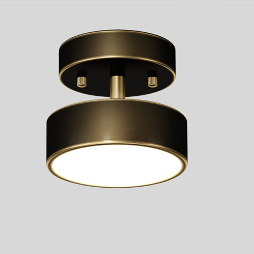 Moderne LED Loftlampe i Semi Flush Design Loftlamper Tech Butik Sort D12cm*H10cm