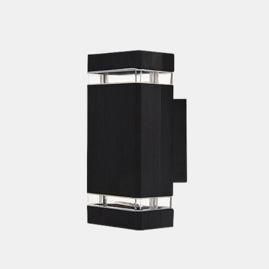 Moderne LED Udendørs Væglampe Up & Down IP65 E27 Udendørs belysning Tech Butik Kvadrat 1 Lag Varmhvid Lampe