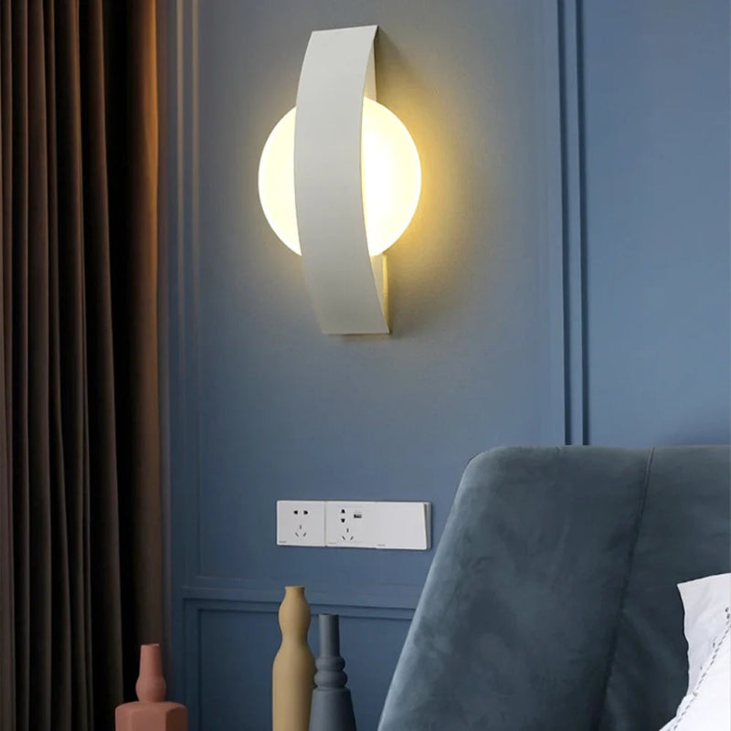 Moderne LED Væglampe med Blødt Buet Design Væglamper Tech Butik