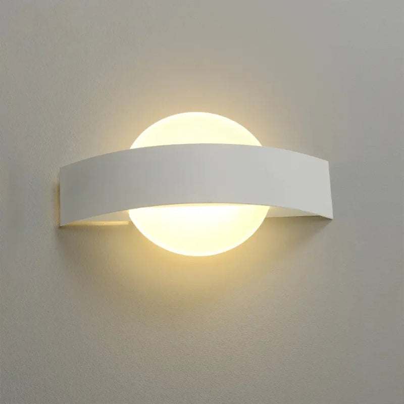 Moderne LED Væglampe med Blødt Buet Design Væglamper Tech Butik