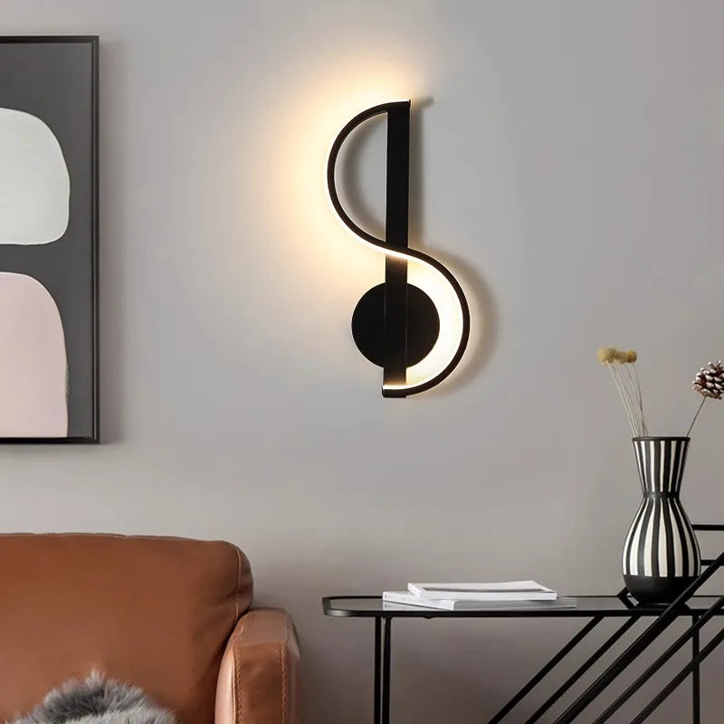 Moderne LED Væglampe med Kurvet Design til Hyggebelysning Væglamper Tech Butik