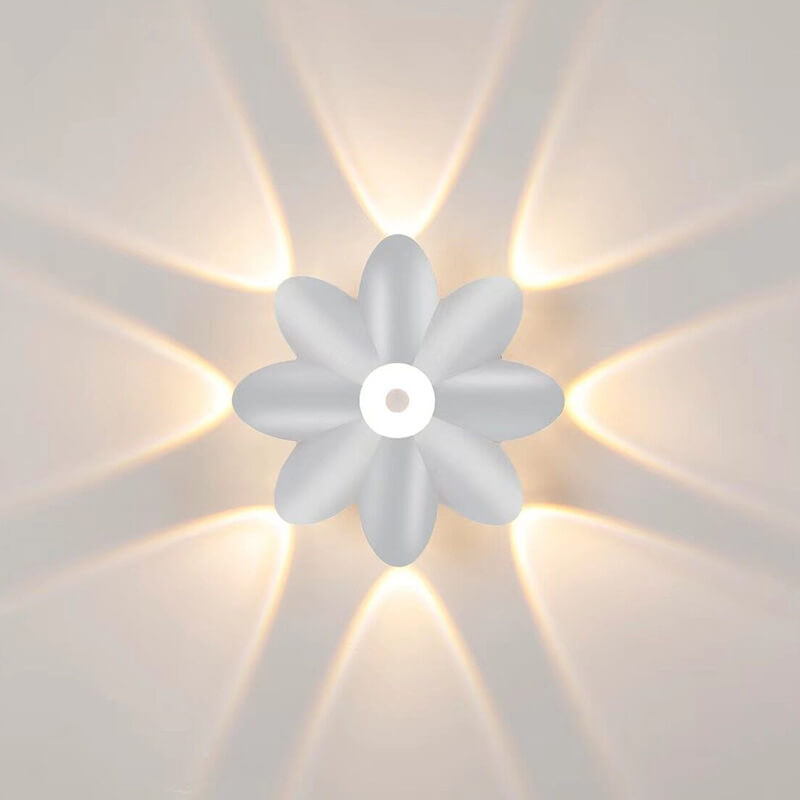 Moderne LED væglampe i kreativt aluminiumsdesign Væglamper Tech Butik Hvid varmt lys