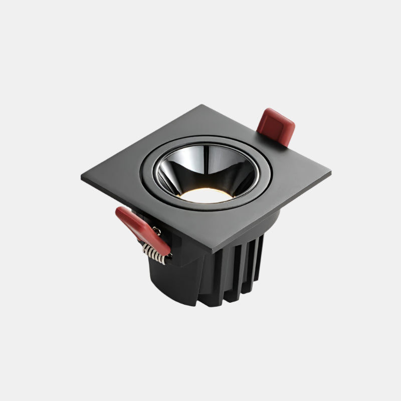 Moderne Loftmonteret LED Spotlys med Anti-blænd Design Lamp Tech Butik Sort Enkelt lys Kølig hvid