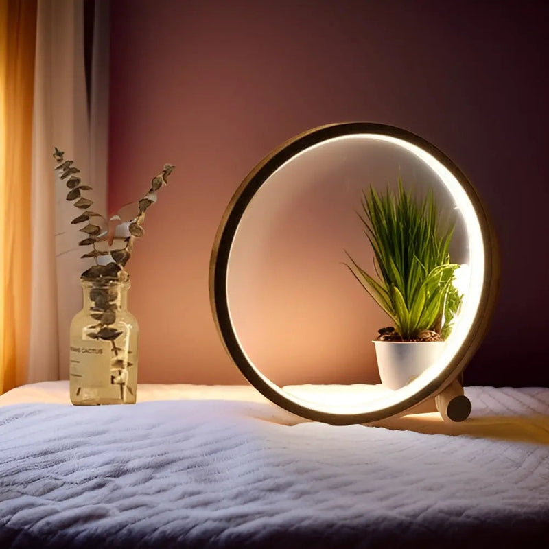 Moderne Minimalistisk LED Rund Bordlampe Lamp Tech Butik