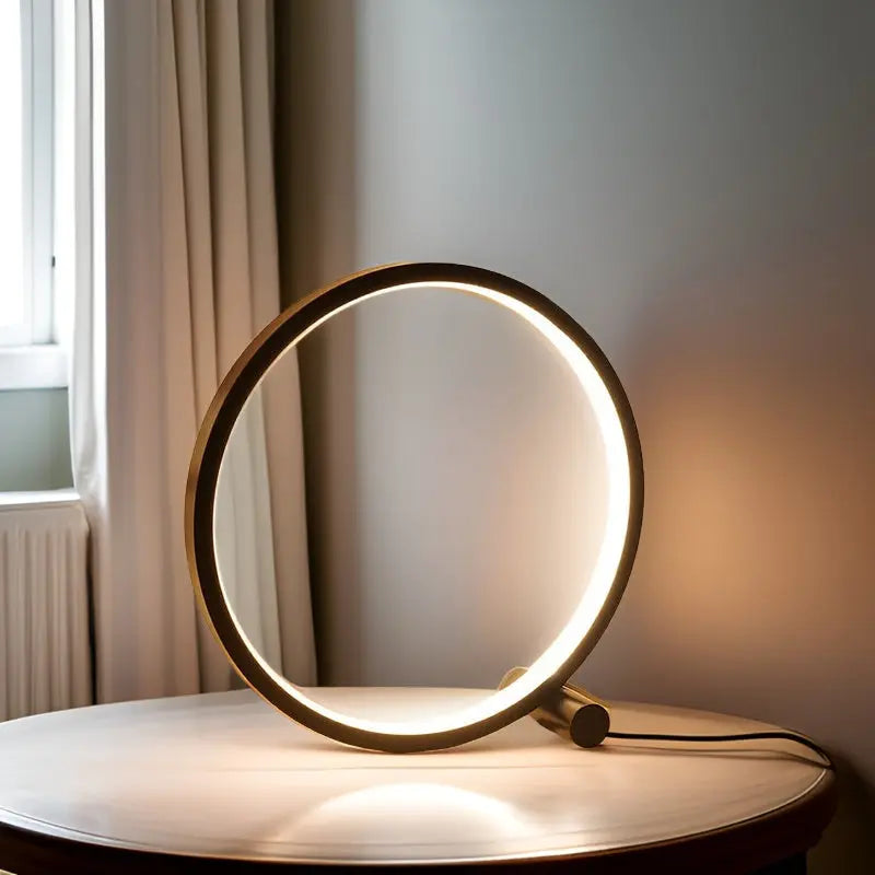 Moderne Minimalistisk LED Rund Bordlampe Lamp Tech Butik