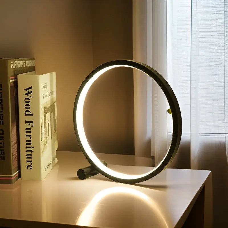 Moderne Minimalistisk LED Rund Bordlampe Lamp Tech Butik