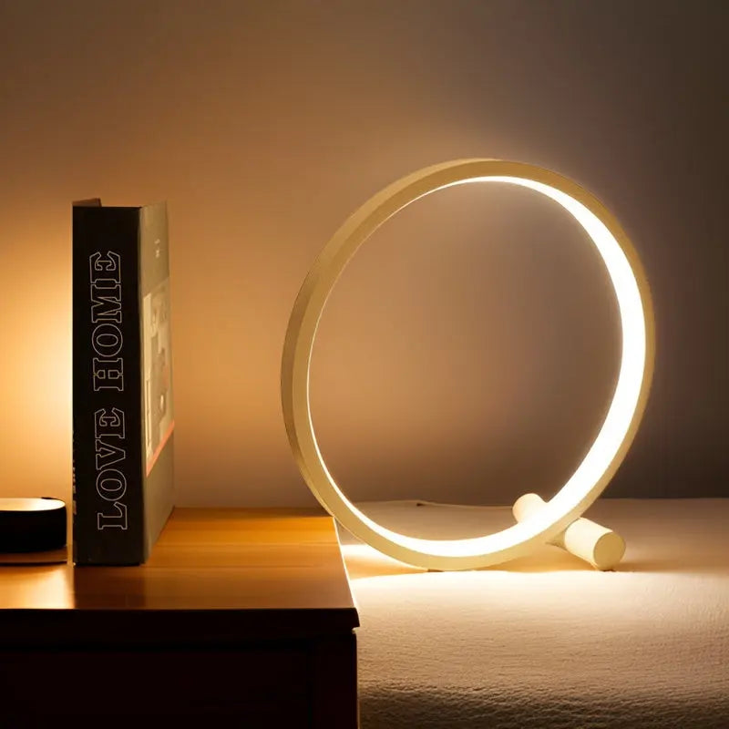 Moderne Minimalistisk LED Rund Bordlampe Lamp Tech Butik Hvid Lys hvid Berøring