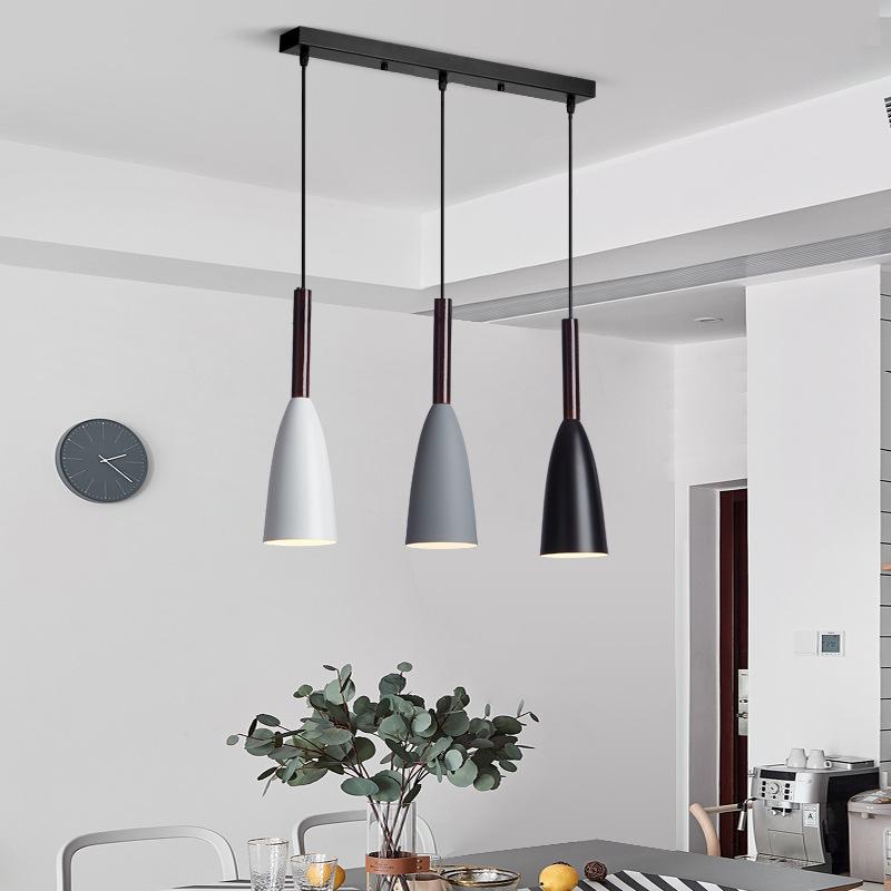 Moderne Nordisk Loftlampe Hængelamper Tech Butik 3 stk Rektangulær blanding