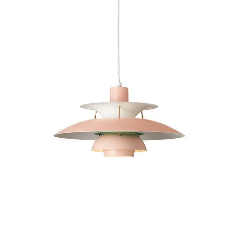 Moderne Paraply-Inspireret LED Loftslampe til Elegante Rum Pendellampe Tech Butik Ren pink Dia50cm