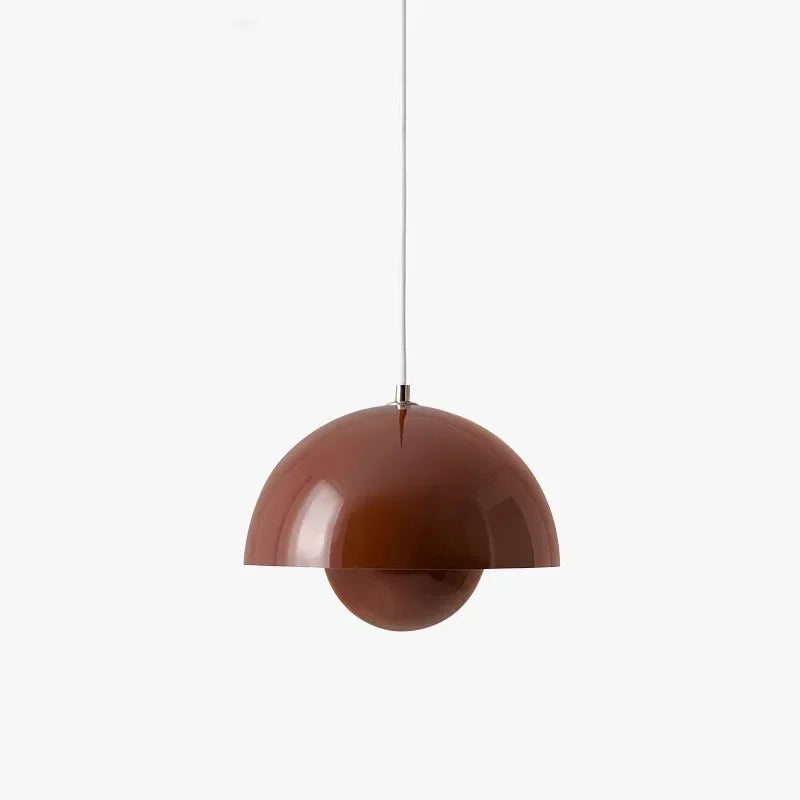 Elegant Nordisk LED Loftlampe til Moderne Indretning Pendellampe Tech Butik Rød-dia 23cm