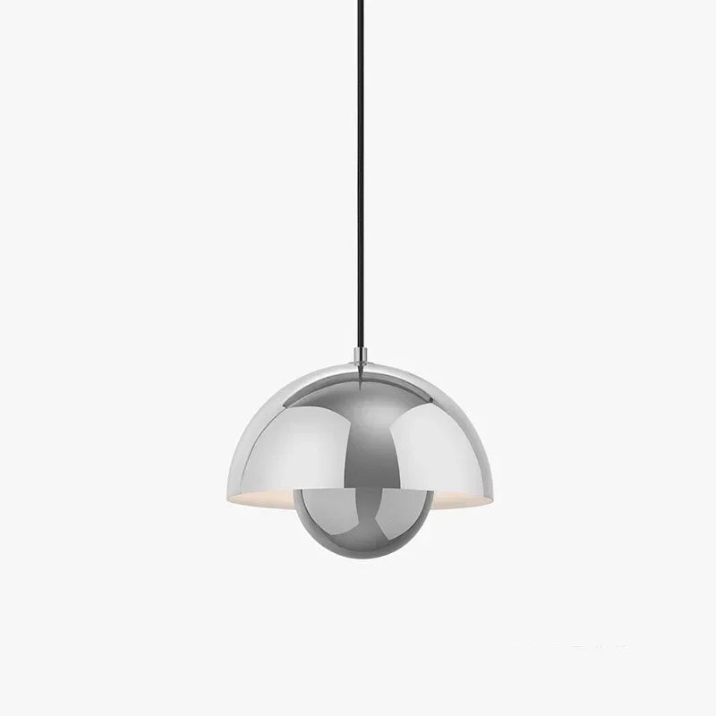 Elegant Nordisk LED Loftlampe til Moderne Indretning Pendellampe Tech Butik Sølv-dia 23cm