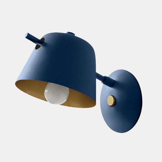 Moderne Skulpturel Væglampe til Stilfulde Rum Væglamper Tech Butik Blå