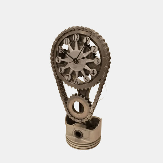 Moderne Tandhjulsvægur med Bevægelse og Støjsvag Præcision Ure Tech Butik Grå