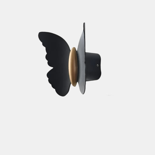 Moderne Udendørs LED Væglampe med Sommerfugleform Væglamper Tech Butik Sort Varm hvid