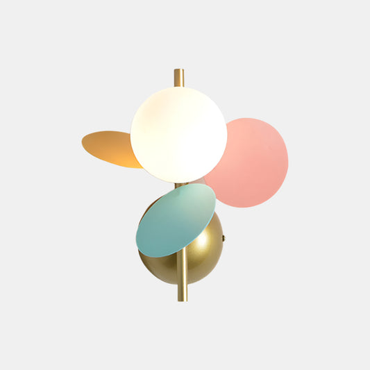 Moderne Væglampe med Bladformet Design og Bløde Farver Væglamper Tech Butik Flerfarvet