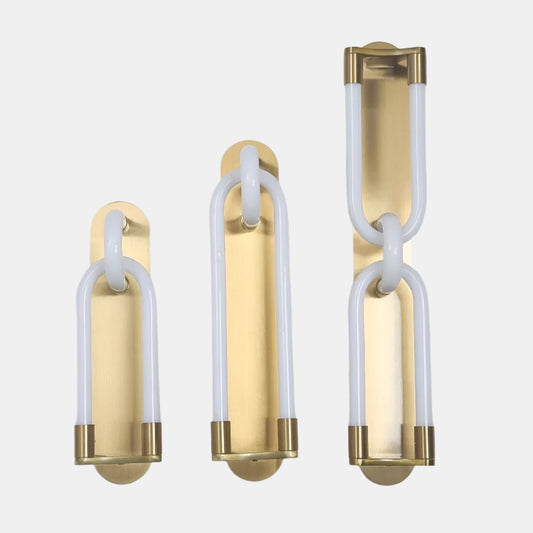 Moderne Væglampe med Dobbelt Hoved til Stuer og Soveværelser Væglamper Tech Butik Guld 24cm Varm hvid