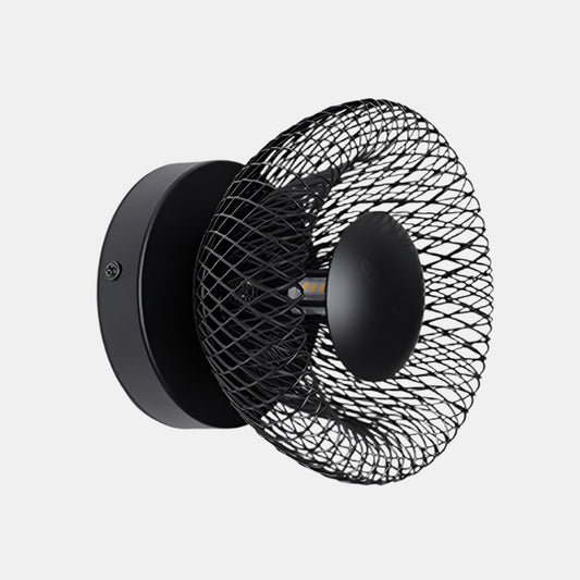 Moderne Væglampe med Elegant Metalfinish Væglamper Tech Butik Sort 1-lys