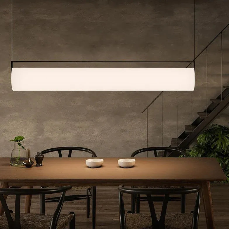 Moderne geometrisk pendel til soveværelser Lamp Tech Butik Varmt lys 122 cm