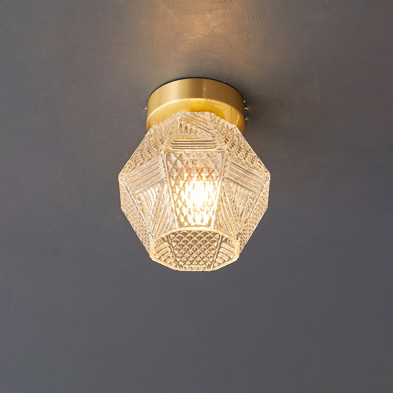 Moderne loftlampe med diamantmønster til elegante interiører Loftslampe Tech Butik Model C Dia 15cm x H 17cm