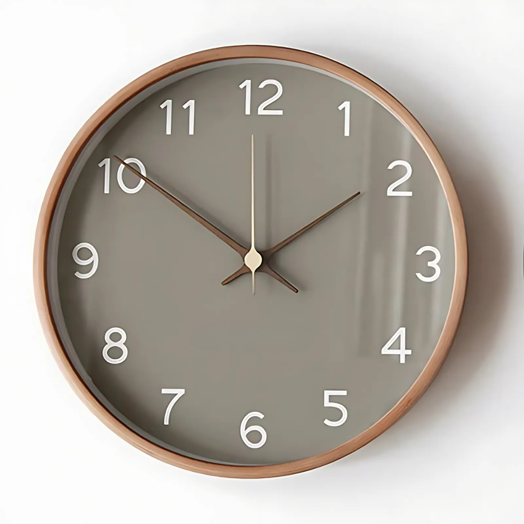 Moderne minimalistisk design stille vægur Ure Tech Butik Grå 25 cm