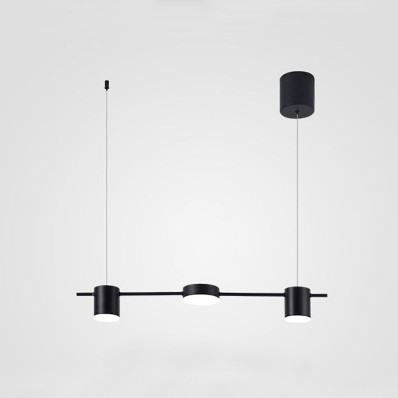 Moderne tromleformet loftslampe i aluminium Hængelampe Tech Butik