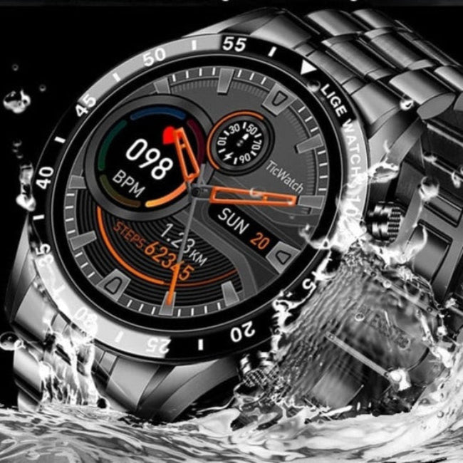 Multifunktionel Smartwatch Med Stilfuldt Design Og Sundhedsovervågning Smartur Tech Butik