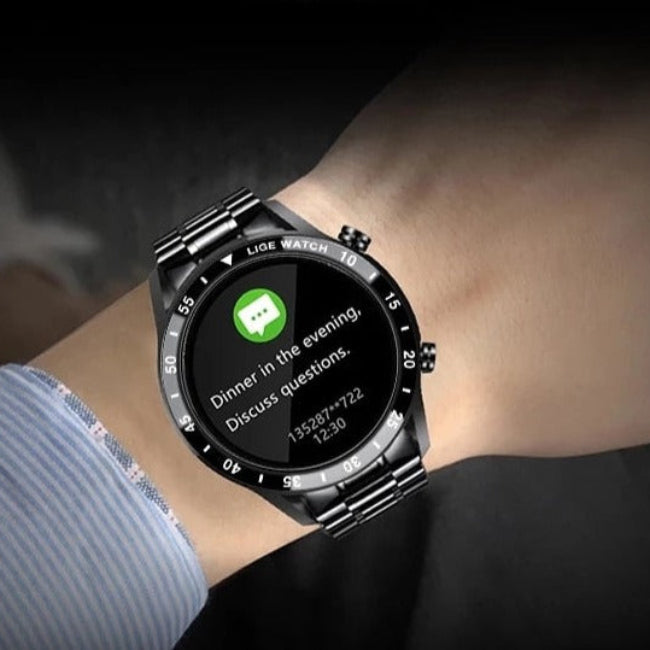Multifunktionel Smartwatch Med Stilfuldt Design Og Sundhedsovervågning Smartur Tech Butik
