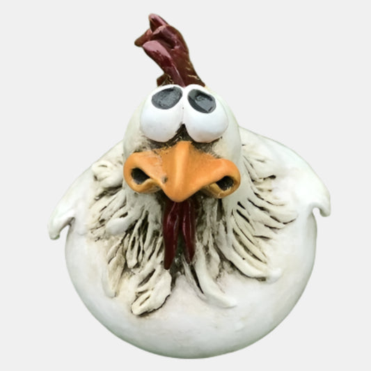 Nysgerrige Høns til Havehegn Figurer Tech Butik Hovedet op