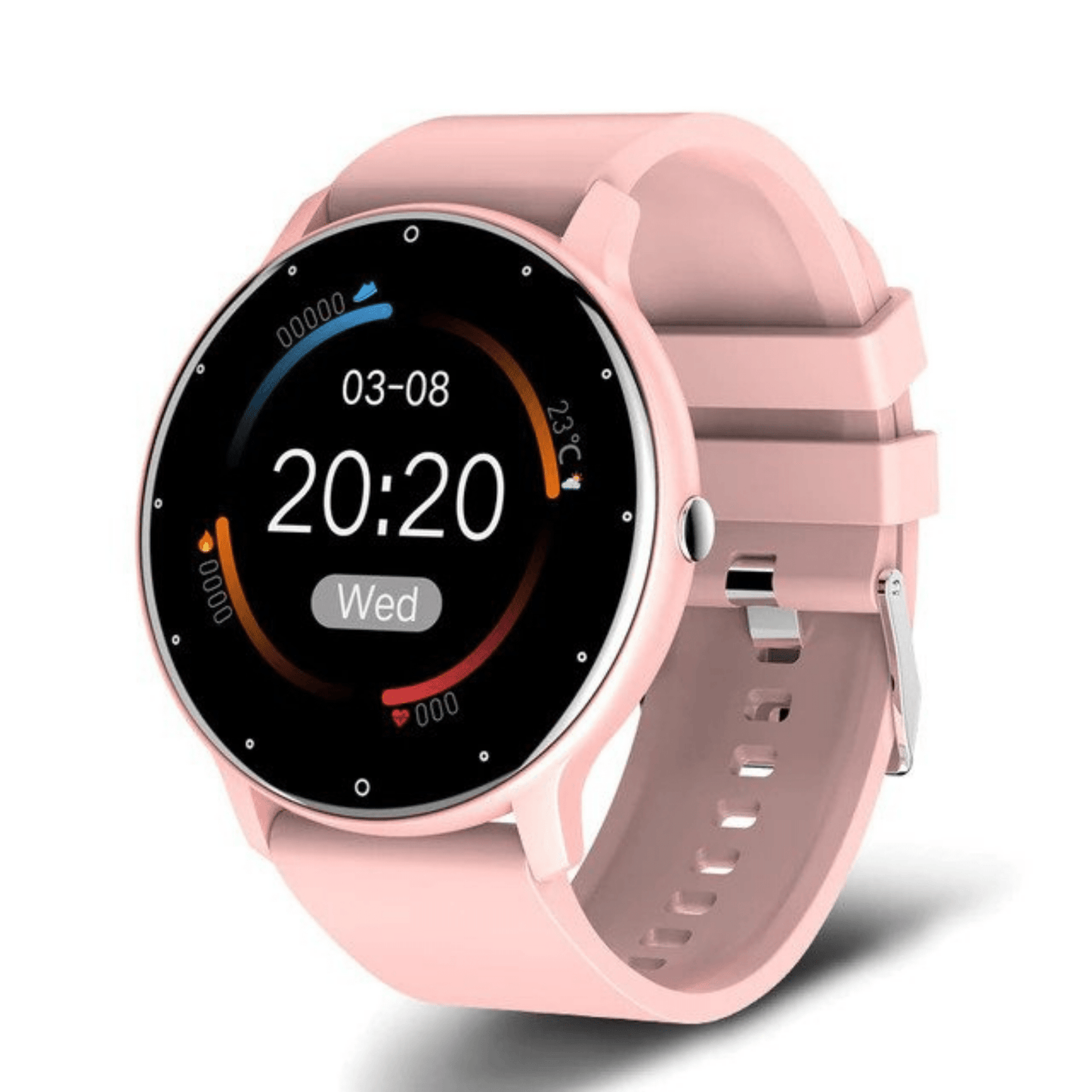 Stilfuld fitness-tracker Smartwatch Ure Tech Butik Lyserød