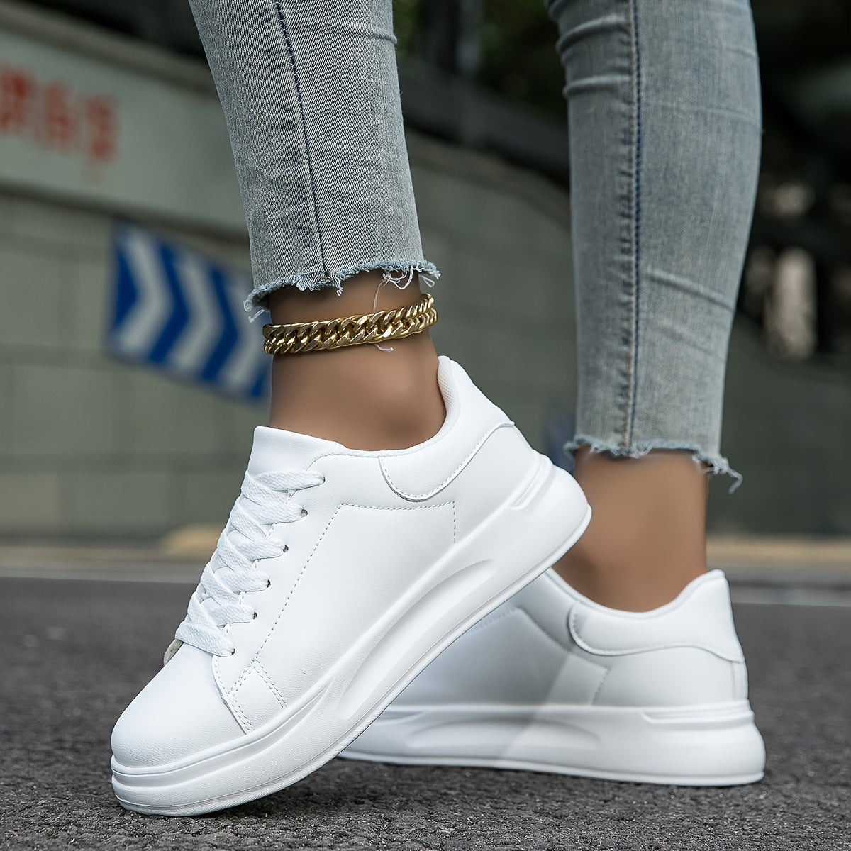 Dame Hvide Læder Ortopædiske Sneakers – Komfort Møder Stil Kvinders atletik sko Tech Butik