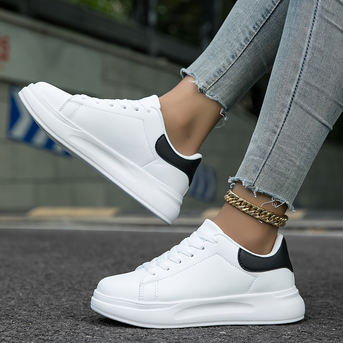 Dame Hvide Læder Ortopædiske Sneakers – Komfort Møder Stil Kvinders atletik sko Tech Butik