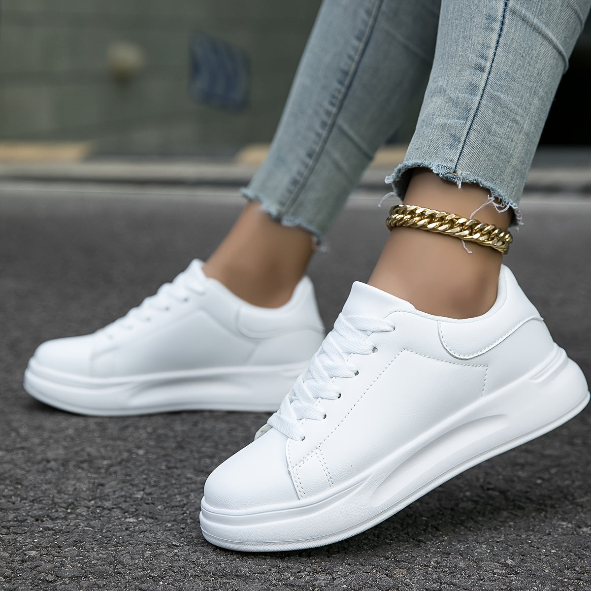 Dame Hvide Læder Ortopædiske Sneakers – Komfort Møder Stil Kvinders atletik sko Tech Butik
