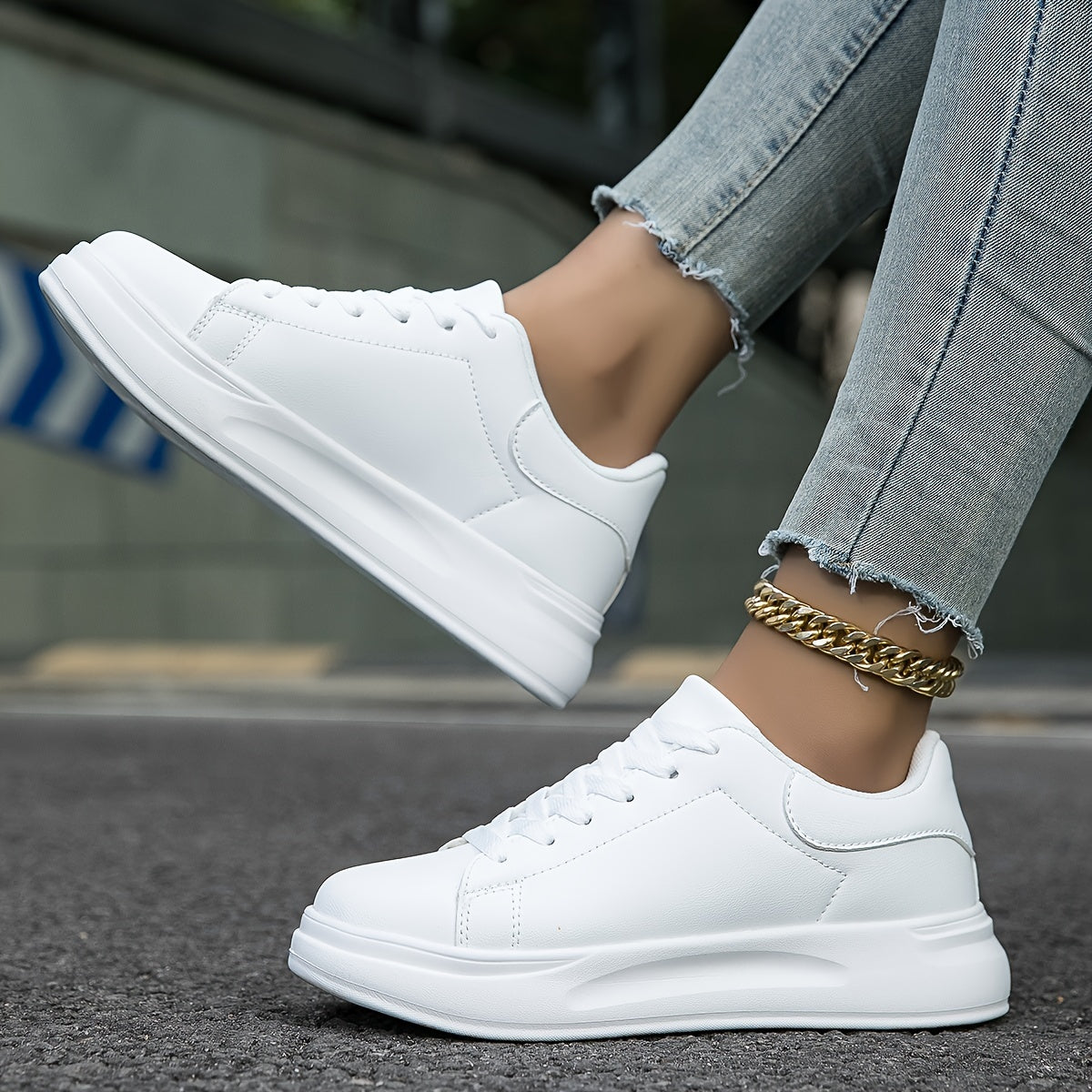 Dame Hvide Læder Ortopædiske Sneakers – Komfort Møder Stil Kvinders atletik sko Tech Butik